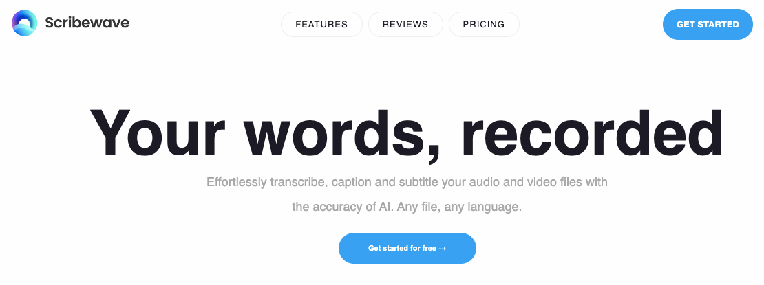 Scribewave AI reviews, Scribewave AI pricing and alternatives
