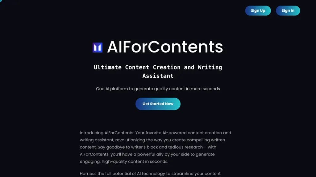 AI For Contents reviews, AI For Contents pricing and alternatives
