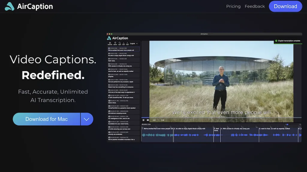 AirCaption reviews, AirCaption pricing and alternatives
