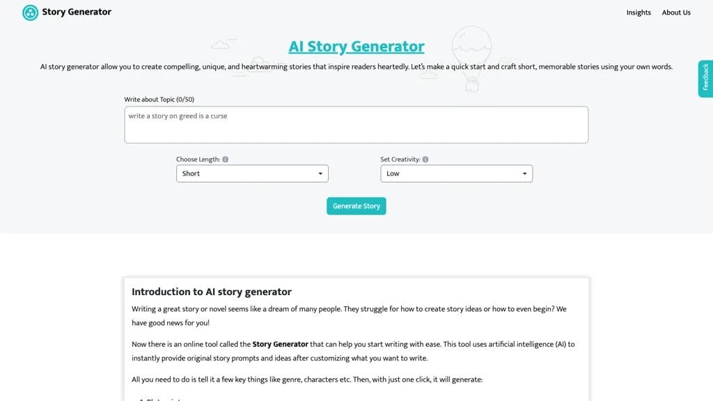 AIStoryGenerator.com reviews, AIStoryGenerator.com pricing and alternatives
