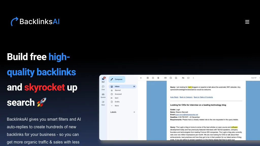 BacklinksAI reviews, BacklinksAI pricing and alternatives
