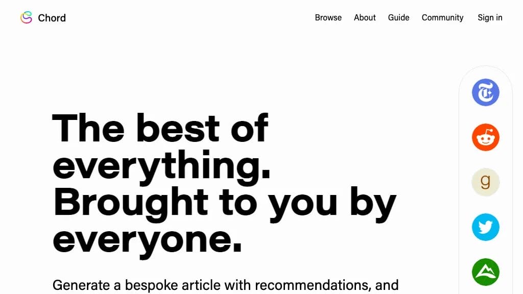 Chord.ooo reviews, Chord.ooo pricing and alternatives

