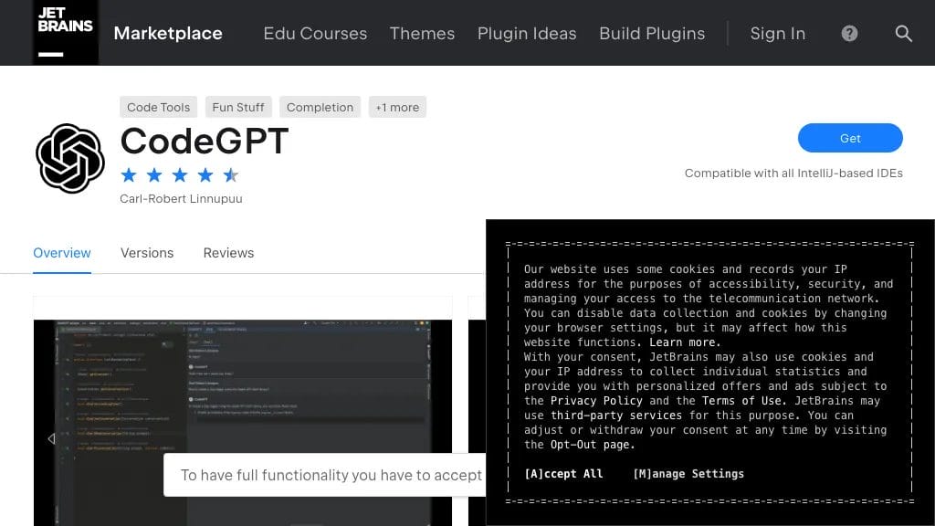 CodeGPT reviews, CodeGPT pricing and alternatives
