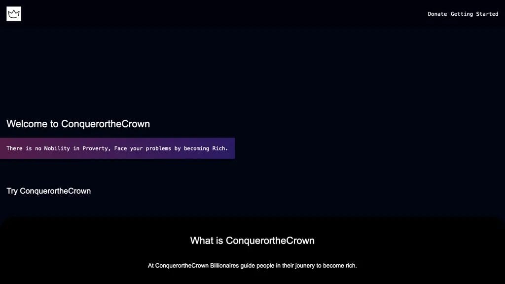 ConquerortheCrown reviews, ConquerortheCrown pricing and alternatives
