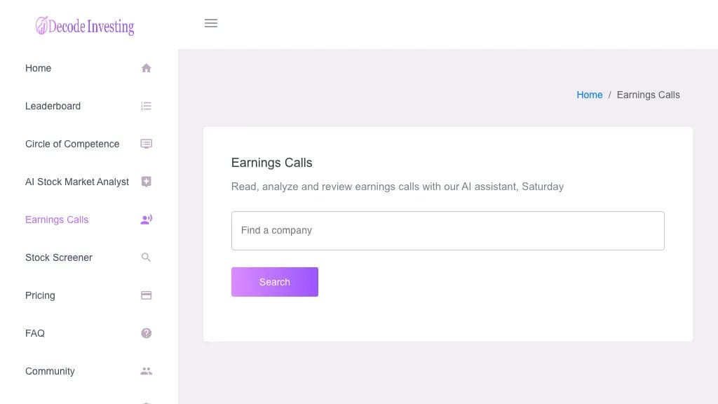 Decode Investing reviews, Decode Investing pricing and alternatives
