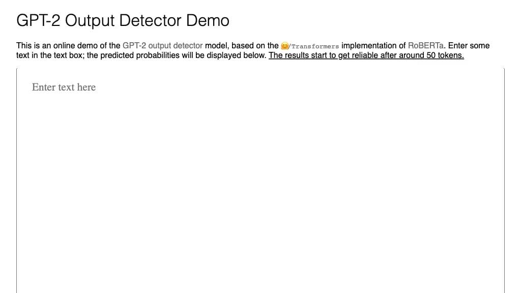 GPT-2 Output Detector reviews, GPT-2 Output Detector pricing and alternatives
