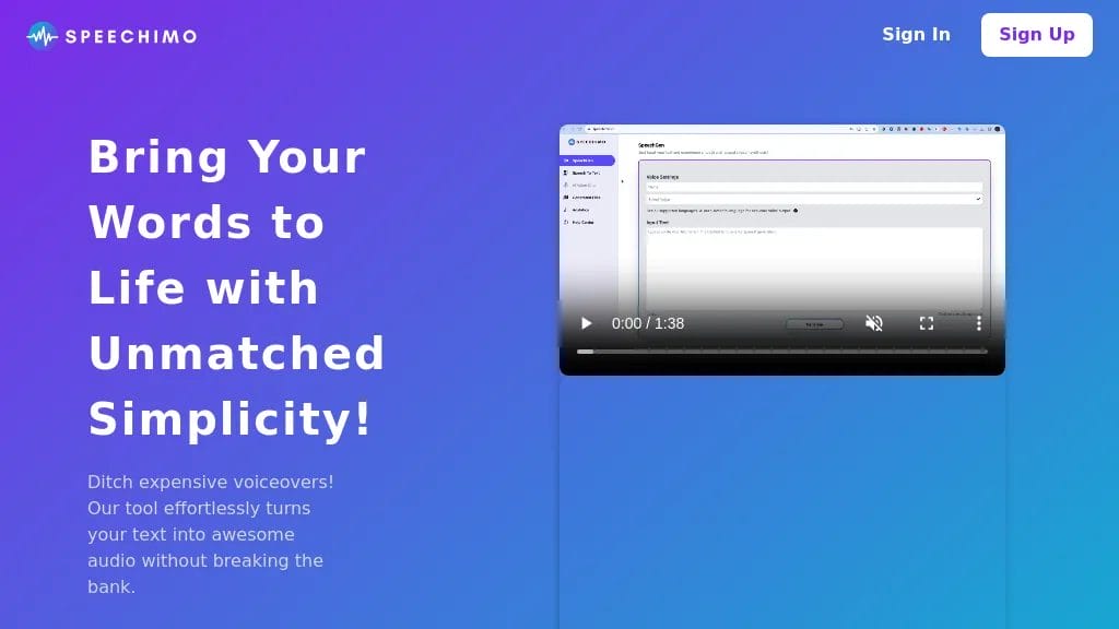 Speechimo reviews, Speechimo pricing and alternatives
