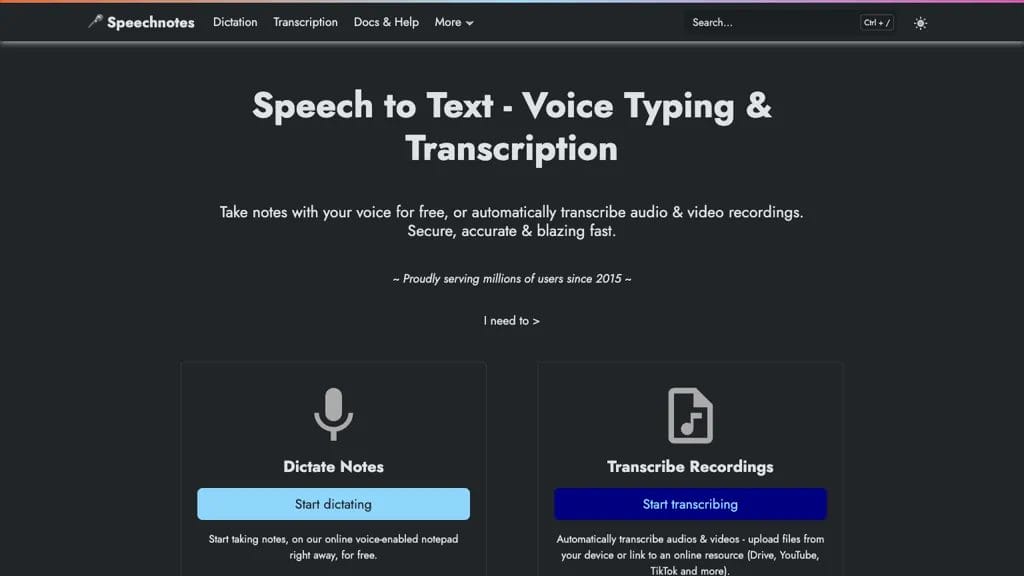 Speechnotes reviews, Speechnotes pricing and alternatives
