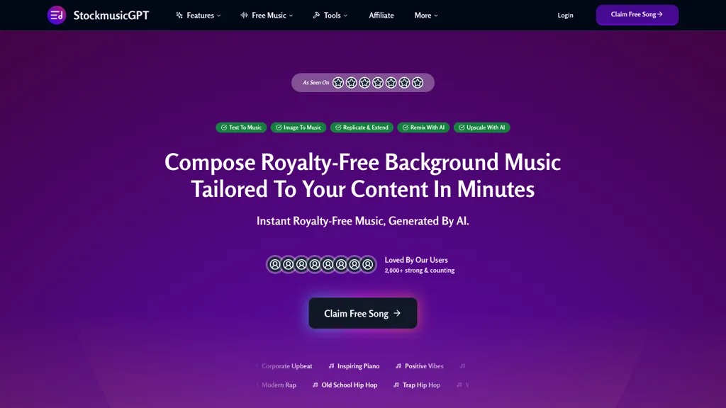 StockmusicGPT reviews, StockmusicGPT pricing and alternatives
