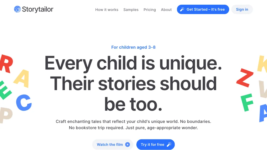 Storytailor reviews, Storytailor pricing and alternatives

