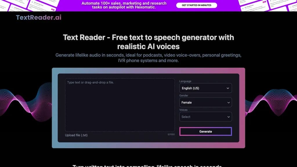 Text Reader AI reviews, Text Reader AI pricing and alternatives
