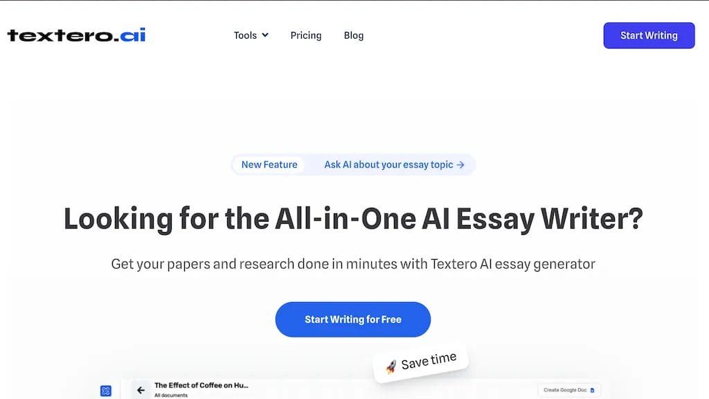 Textero.ai Essay Writer