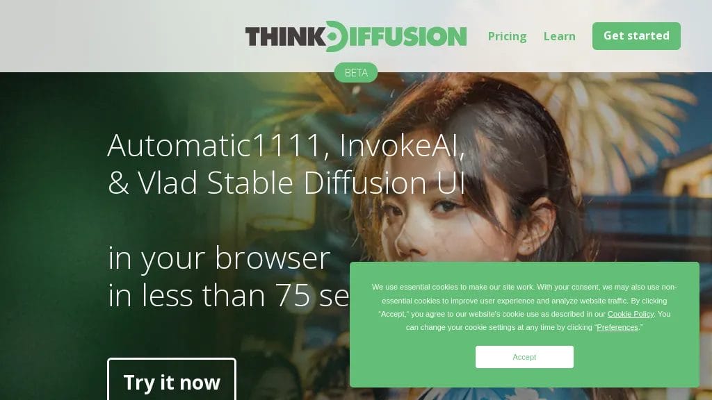 ThinkDiffusion reviews, ThinkDiffusion pricing and alternatives
