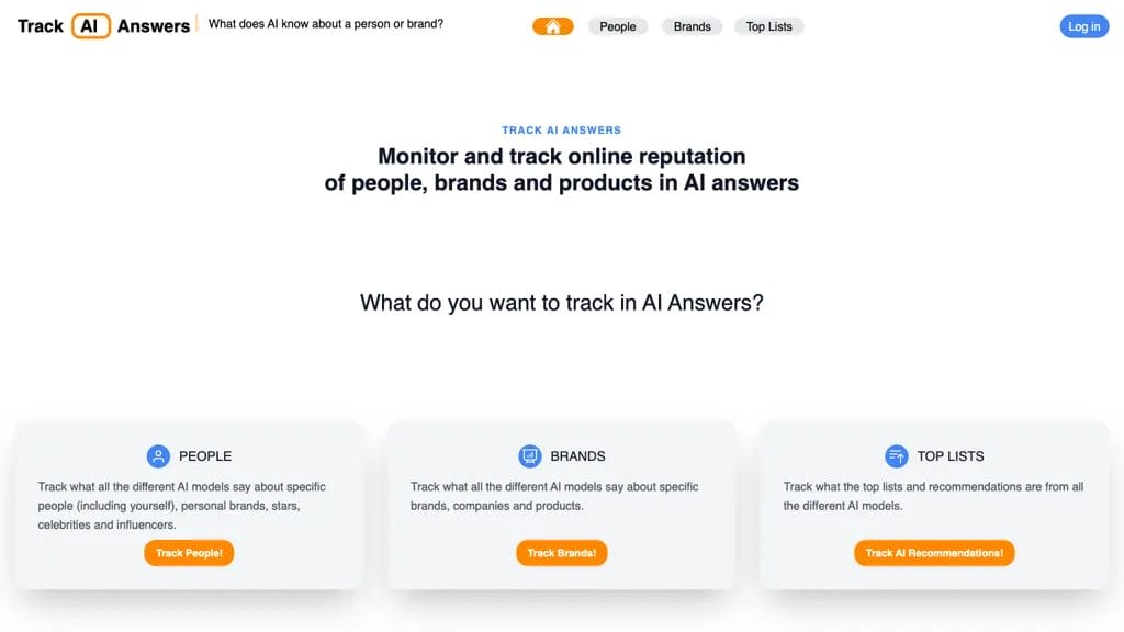 Track AI Answers reviews, Track AI Answers pricing and alternatives
