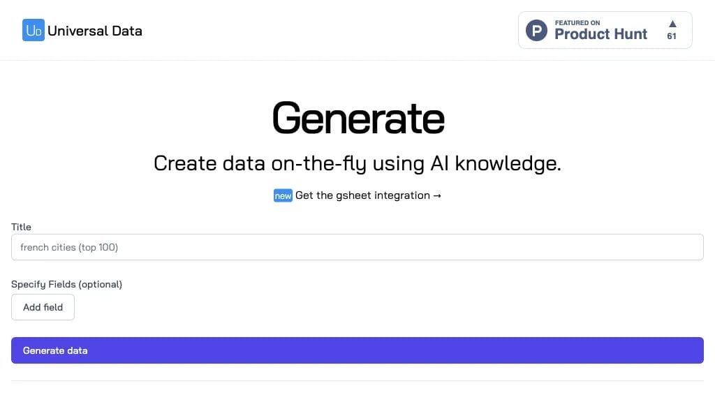 Universal Data Generator reviews, Universal Data Generator pricing and alternatives
