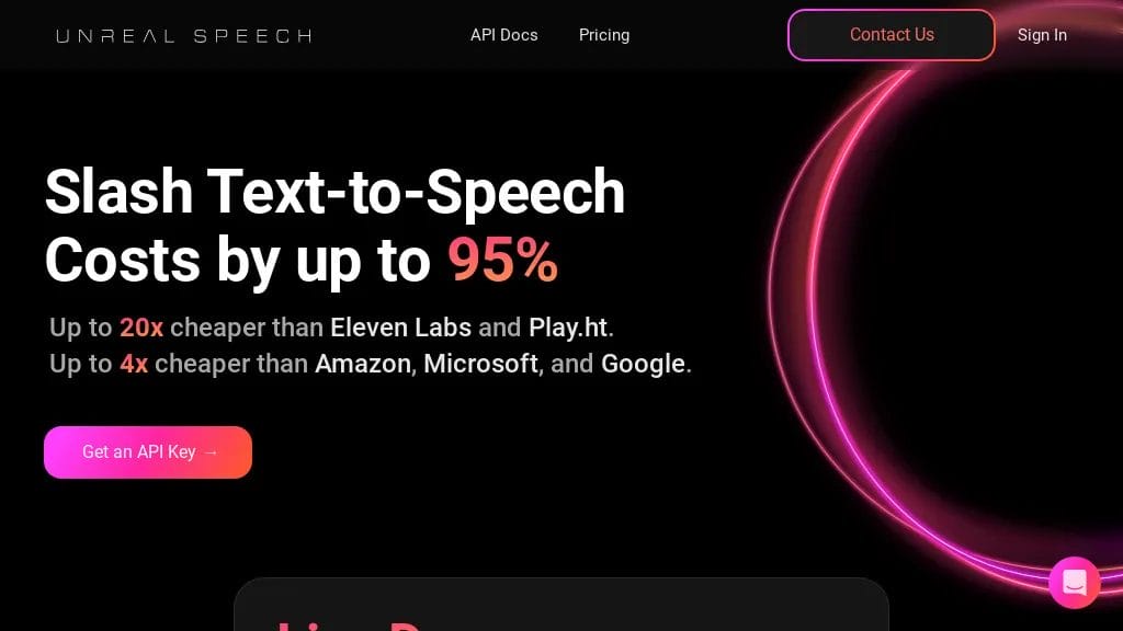 Unreal Speech reviews, Unreal Speech pricing and alternatives
