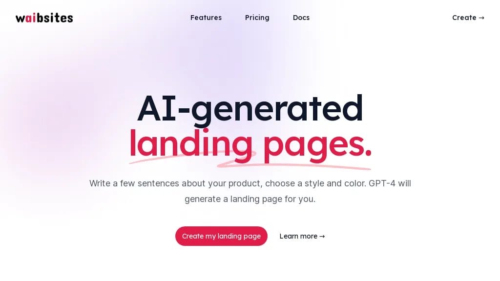 Waibsites reviews, Waibsites pricing and alternatives
