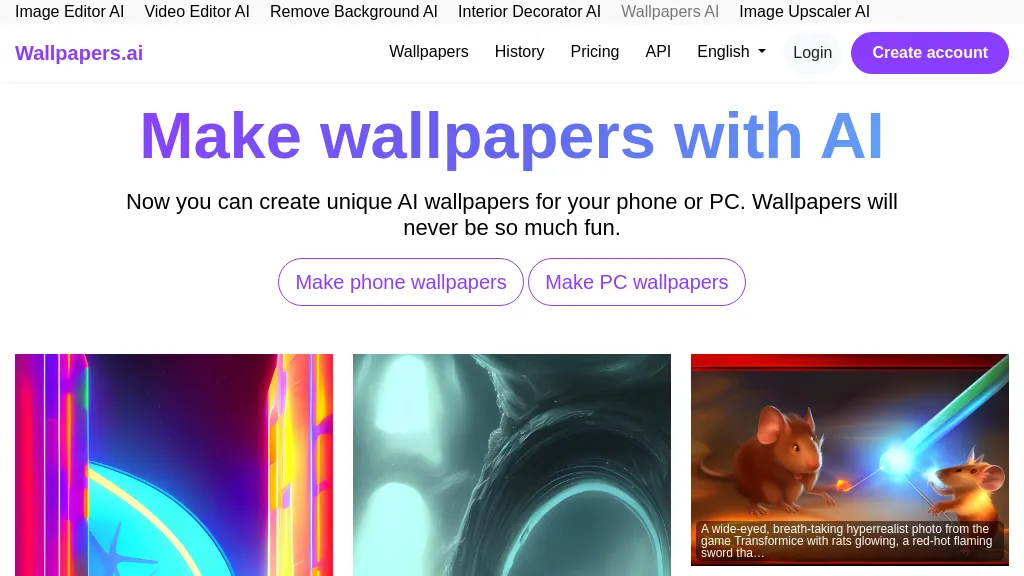 Wallpapers AI reviews, Wallpapers AI pricing and alternatives
