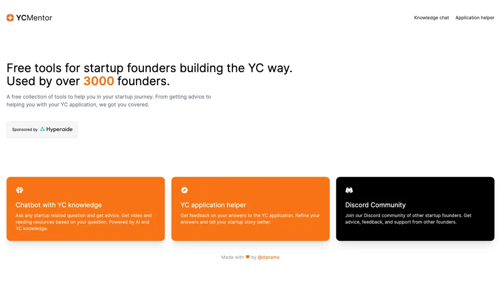 YC Mentor reviews, YC Mentor pricing and alternatives
