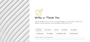Write A Thank You